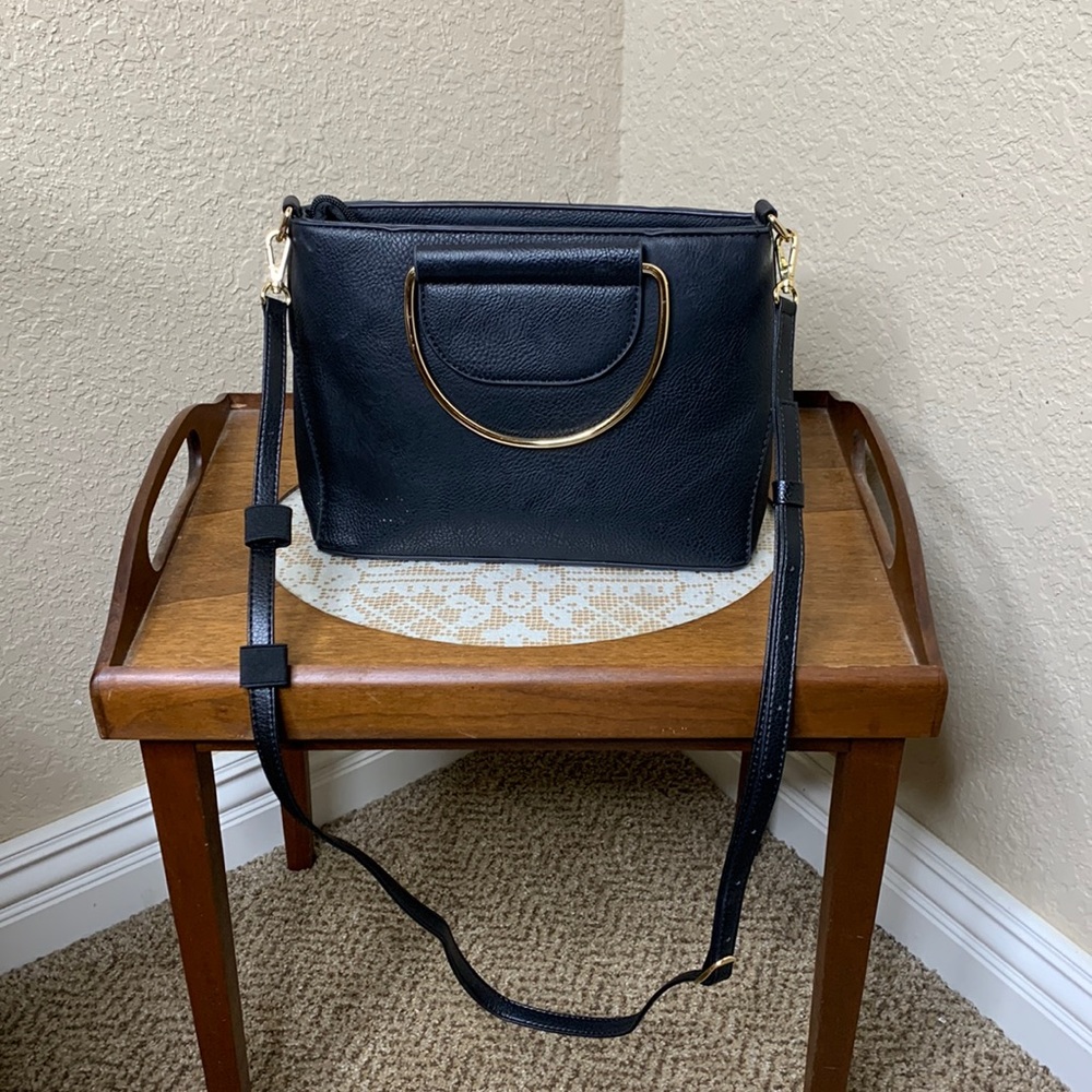 Kaari Blue Black tote/purse/crossbody